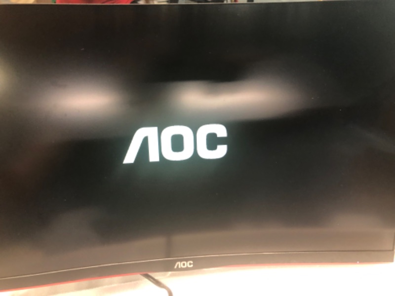 Photo 1 of AOC C24G1A 24" Curved Frameless Gaming Monitor, FHD 1920x1080, 1500R, VA, 1ms MPRT, 165Hz (144Hz supported), FreeSync Premium, Height adjustable Black 24 in FHD Curved 165Hz 1ms