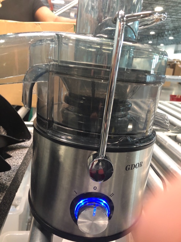 Photo 4 of 
GDOR 1200W Juicer with Titanium Enhanced Cut Disc, Larger 3” Feed Chute Juicer Machines for Whole Fruits and Vegetables, Centrifugal Juicer with 40 Oz Juice...