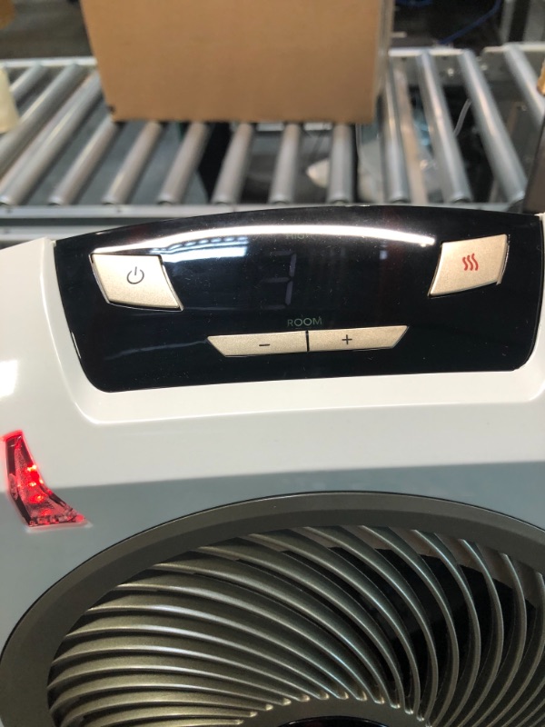 Photo 3 of Vornado AVH10 Vortex Heater with Auto Climate Control, 2 Heat Settings, Fan Only Option, Digital Display, Advanced Safety Features, Whole Room, White AVH10 — Auto Climate Heater