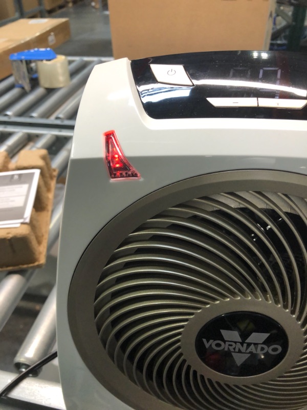 Photo 7 of Vornado AVH10 Vortex Heater with Auto Climate Control, 2 Heat Settings, Fan Only Option, Digital Display, Advanced Safety Features, Whole Room, White AVH10 — Auto Climate Heater