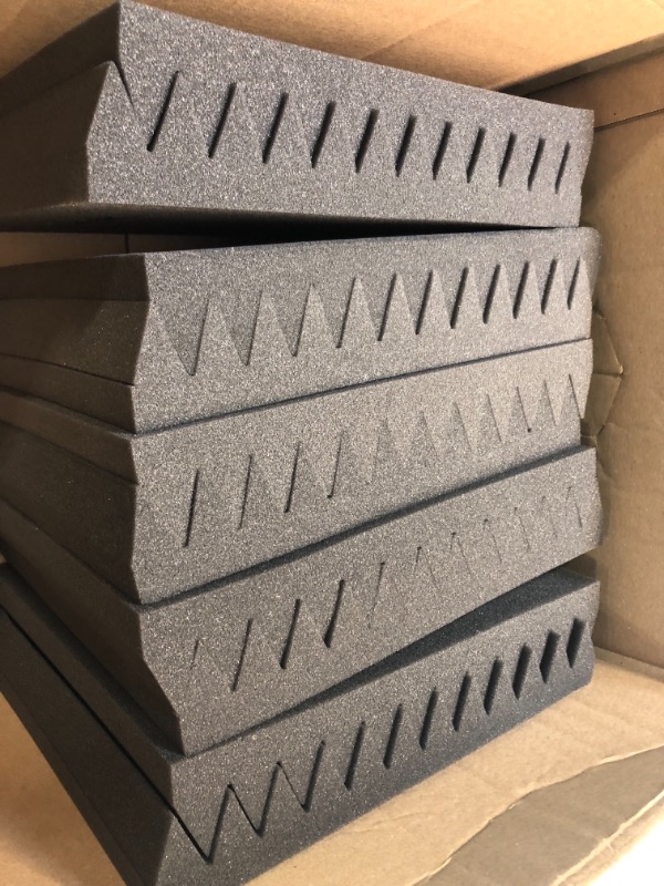 Photo 4 of 12 Pack  Acoustic Panels, 12"X 12"X1" Sound Proof Foam Panels, High Density Soundproof Wall Panels for Home Studio, Acoustic Foam.
