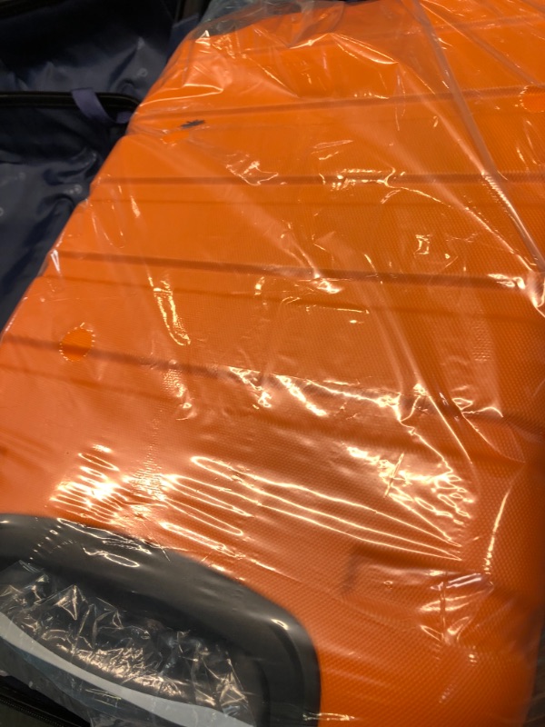 Photo 9 of COOLIFE Luggage 3 Piece Set Suitcase Spinner Hardshell Lightweight TSA Lock 4 Piece Set orange