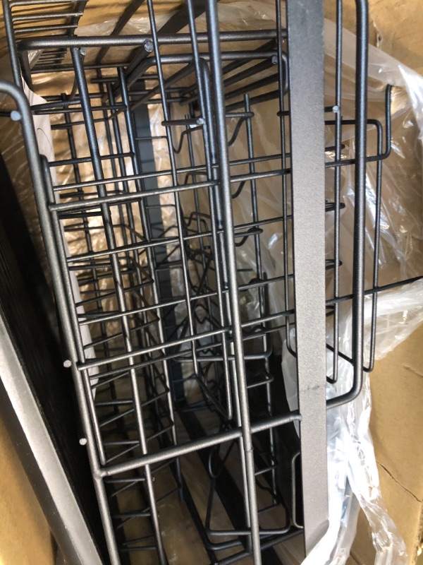 Photo 2 of 3 Tier Dish Drainer Rack for Kitchen Counter, Large Capacity Dish Drying Rack with Drainboard,Cup Holder,Cutting Board Rack and Cutlery Holder,Detachable Stainless Steel Dish Drying Rack for Kitchen 3 Tier Black