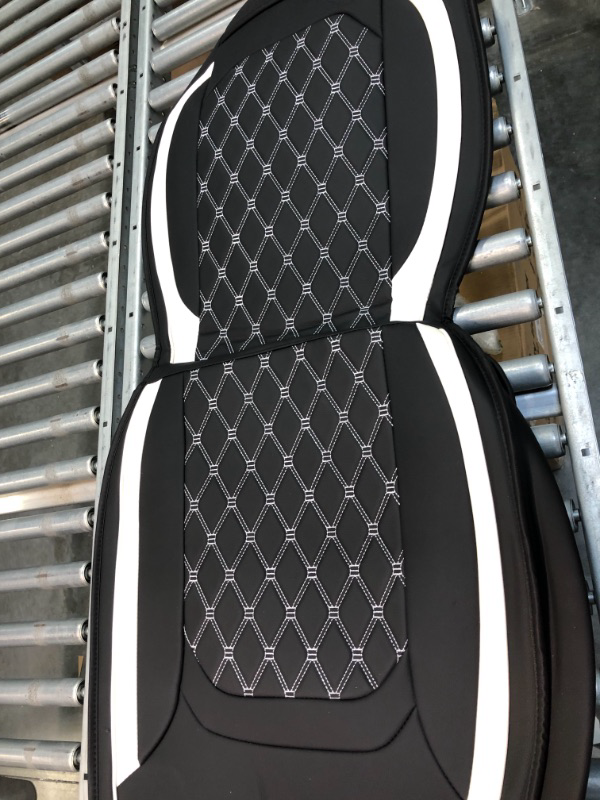 Photo 1 of Aierxuan Seat Covers for Cars Women Leather Waterproof Universal Fit for Hyundai Elantra Sonata Ford Forte Honda Civic CRV Toyota Corolla 4Runner Rav4 Highlander Hybrid(Full Set, Black-Beige)
