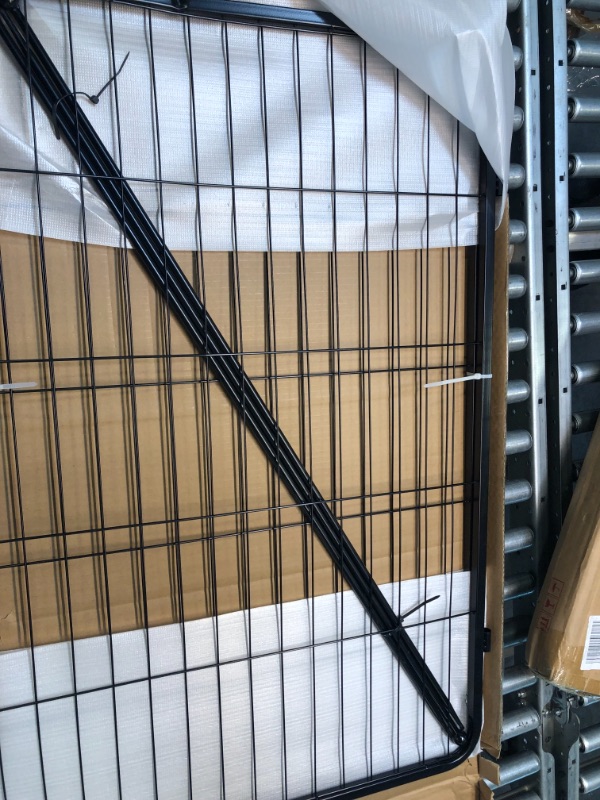 Photo 1 of FXW Dog Playpen Outdoor, 8/16/24/32 Panels Dog Pen 24"/32"/40"/50" Height Dog Fence Exercise Pen with Doors for Large/Medium/Small Dogs, Pet Puppy Playpen for RV, Camping, Yard 2 Panels 40 inch