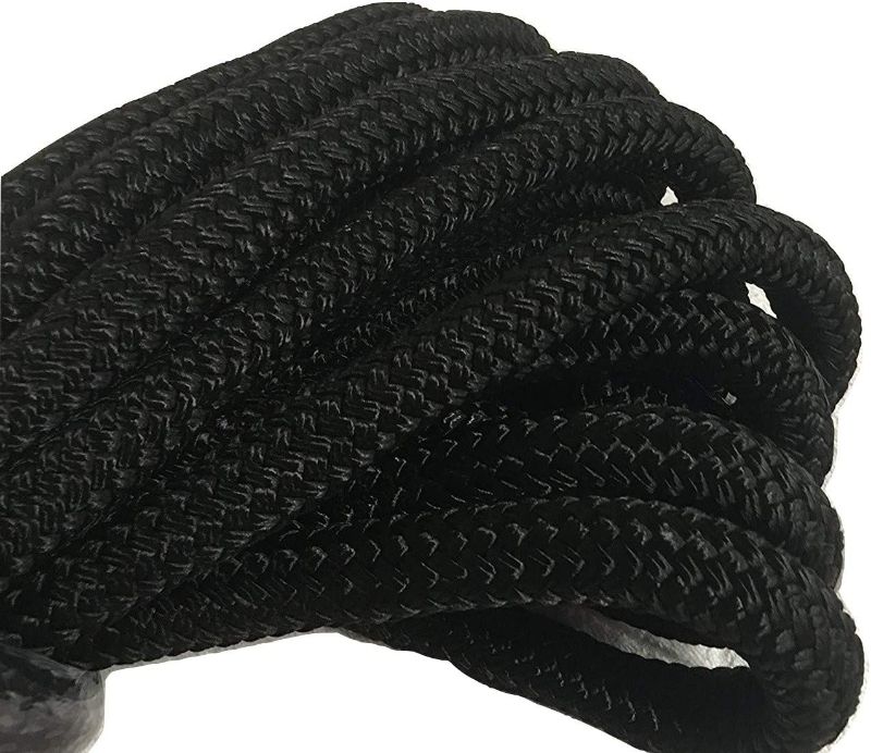 Photo 1 of 3/4 Inch Black Double Braided Nylon Rope -2PK