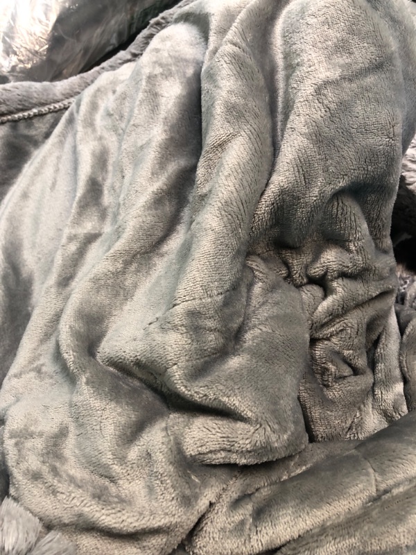 Photo 3 of 
Sunbeam Royal Luxe Dove Grey Heated Personal Throw / Blanket, Cozy-Warm, Adjustable Heat Settings