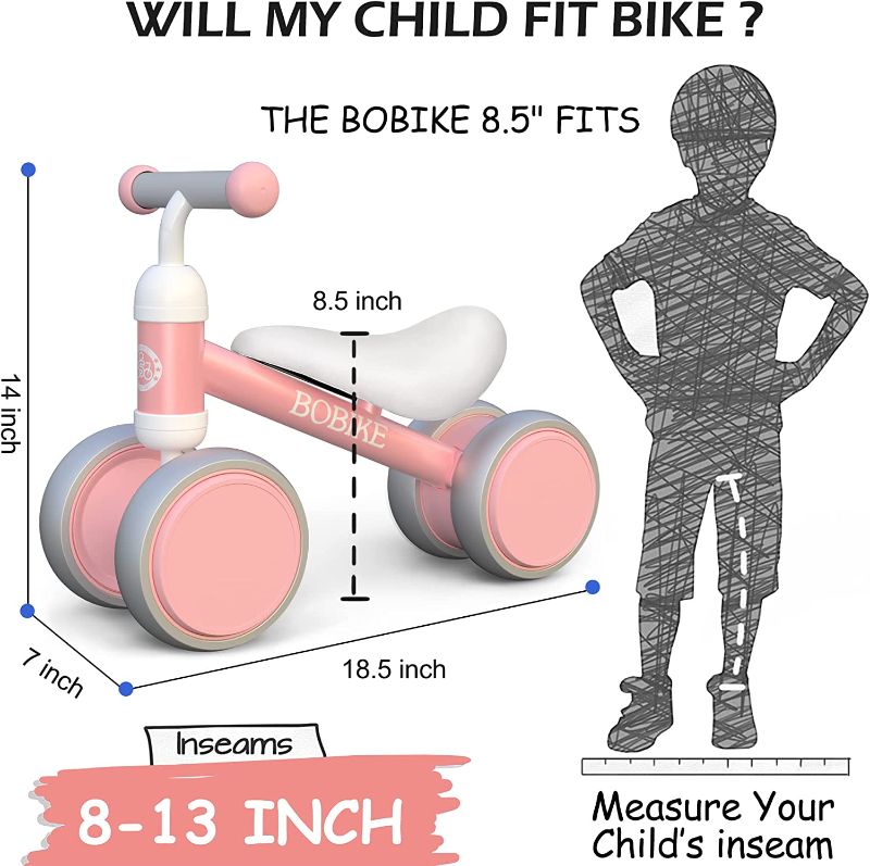 Photo 1 of Baby Balance Bike Toys for 1 Year Old Gifts Boys Girls 10-24 Months Kids Toy Toddler Best First Birthday Gift Children Walker No Pedal Infant 4 Wheels...