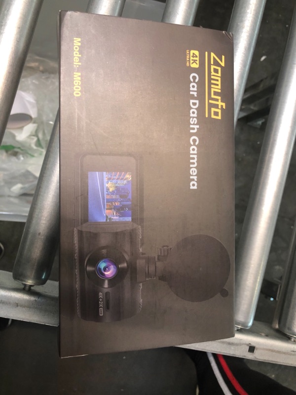 Photo 2 of Zamufo 4K Dash Cam Front 2160P and Rear 1440P Built-in WiFi GPS, Super Nigh