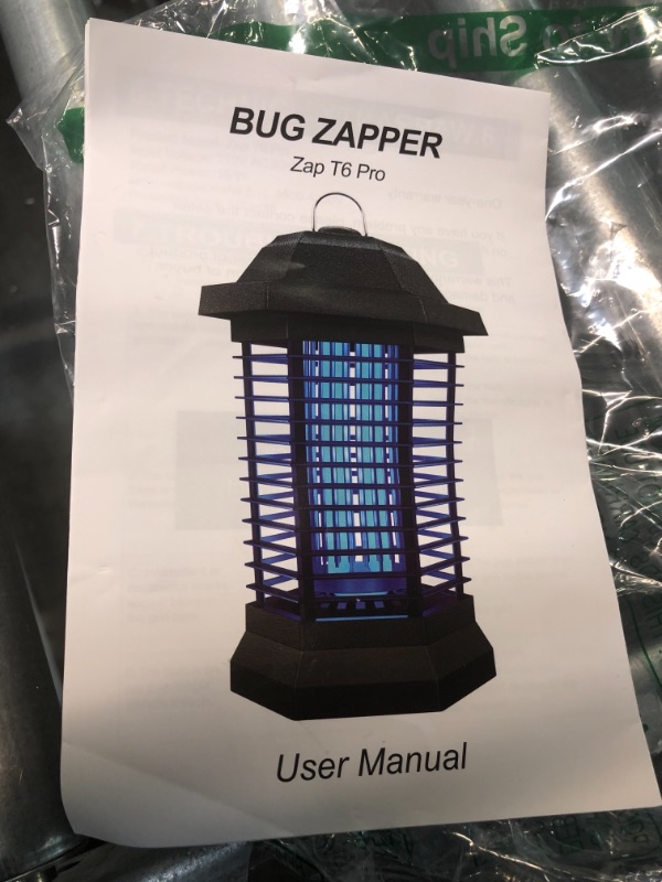 Photo 3 of 
Bug Zapper, Electric Mosquito Zapper Killer Fly Zapper, Electronic Insect Killer for Home Backyard Patio (Black) (Black)
