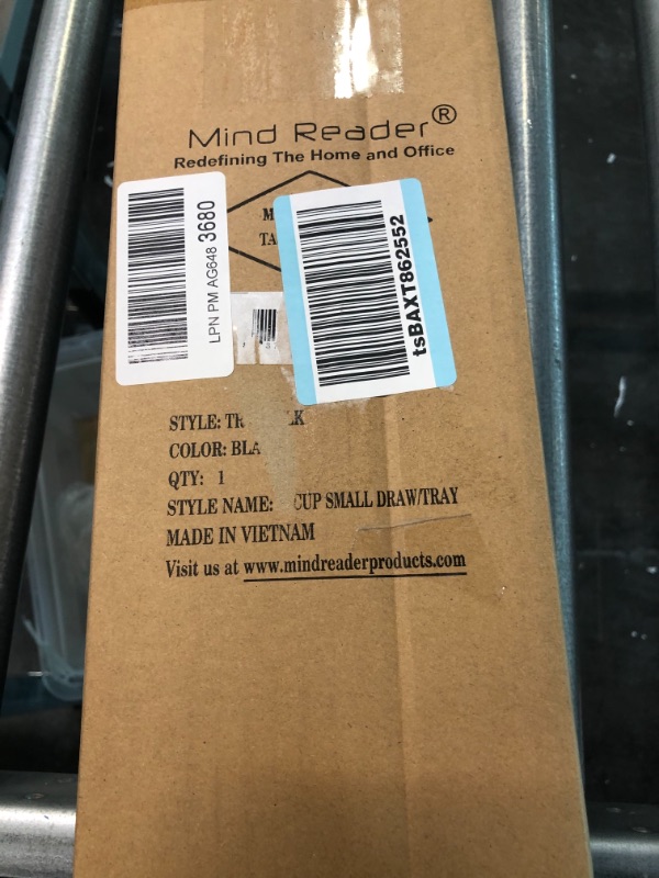 Photo 2 of Mind Reader TRY03-WHT Holder, Single Serve Beverage Storage Drawer, 12-14 Coffee Pod Capacity, BLACK, One Size
