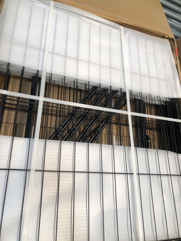 Photo 1 of FXW Dog Playpen Outdoor, 8/16/24/32 Panels Dog Pen 24"/32"/40"/50" Height Dog Fence Exercise Pen with Doors for Large/Medium/Small Dogs, Pet Puppy Playpen for RV, Camping, Yard 08 Panels 32 inch