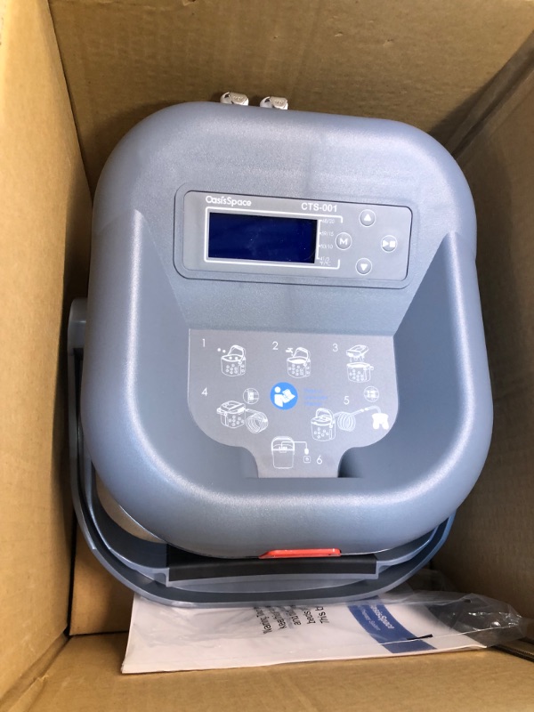 Photo 3 of OasisSpace Cold Therapy Machine with 2 Flexible Pads and Timer - Lightweight Ice Machine for Knee After Surgery, Low Noise Cold Circulation Therapy System Helps Reduce Swelling