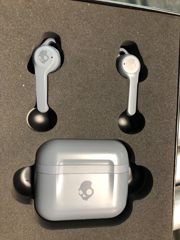 Photo 5 of Skullcandy Indy ANC True Wireless In-Ear Earbuds / Active Noise Cancellation, Compatible with iPhone and Android, Bluetooth Earbud Headphone, Charging Case & Microphone, Best for Gym & Sports - Grey Chill Grey