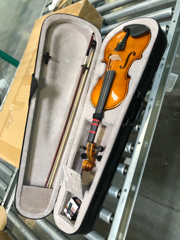 Photo 5 of DEBEIJIN Student Kids Adults Violin - Premium Violin for Kids Beginners - Ready To Play 3/4 Violin - Handcrafted Beginner Violin