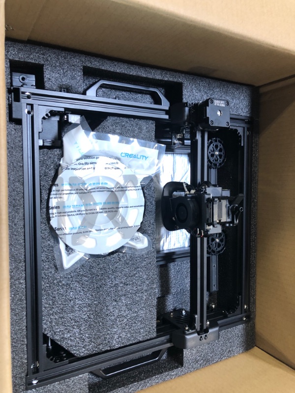 Photo 1 of Official Creality 3D Printer Ender-5 S1 250mm/s High-Speed 3D Printers with 300 High-Temp Nozzle Direct Drive Extruder, CR Touch Auto Leveling, Stable Cube Frame High Precision,8.66X8.66X11.02 inch