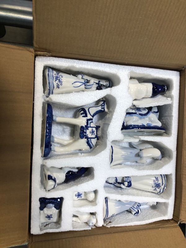 Photo 2 of Kurt Adler 11-pc. Delft Blue Nativity Set

