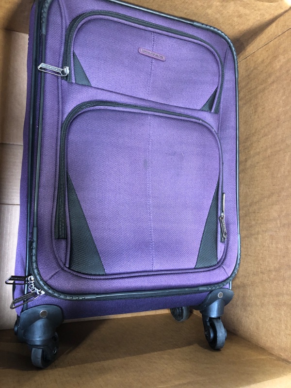 Photo 2 of U.S. Traveler 2pc Luggage Set - Purple