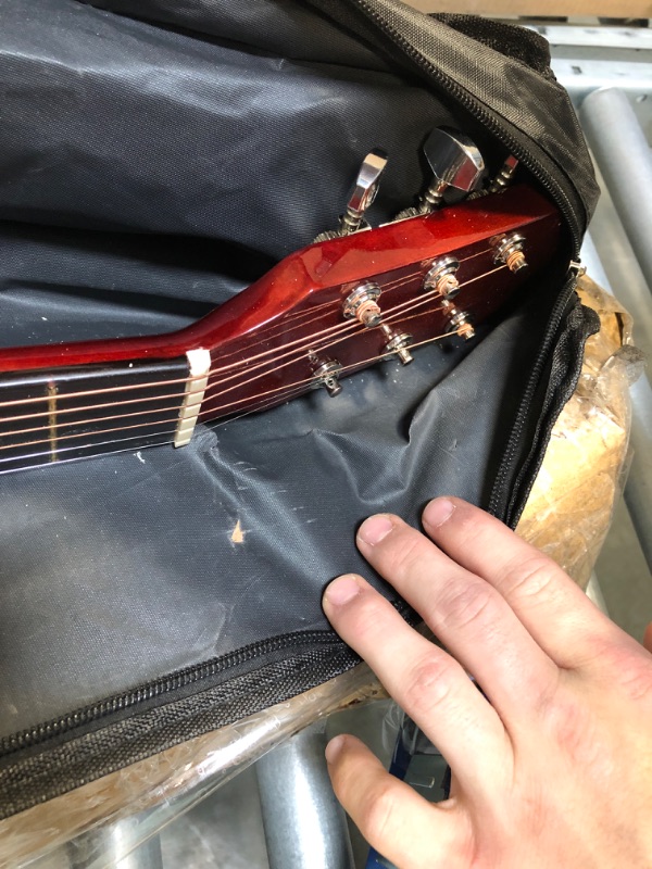 Photo 1 of Master-play Beginner Full Size 41” Wood Cutaway All String Acoustic Guitar, With Bonus Accessories Kit; Case, Strap, Capo, Extra Strings, Picks, Tuner, Wash Cloth, Stand (Natrual) 41" Natural