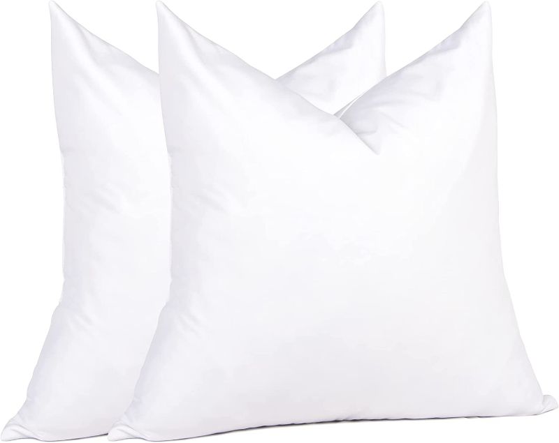 Photo 1 of 2 PACK SQUARE PILLOW 20X20 DOWN FEATHER PILLOW
