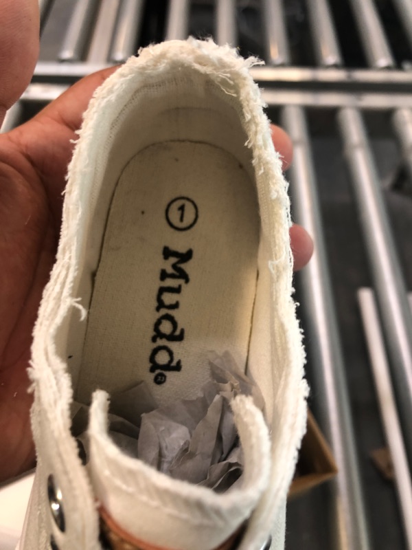 Photo 1 of mudd shoes cream color  size 1

