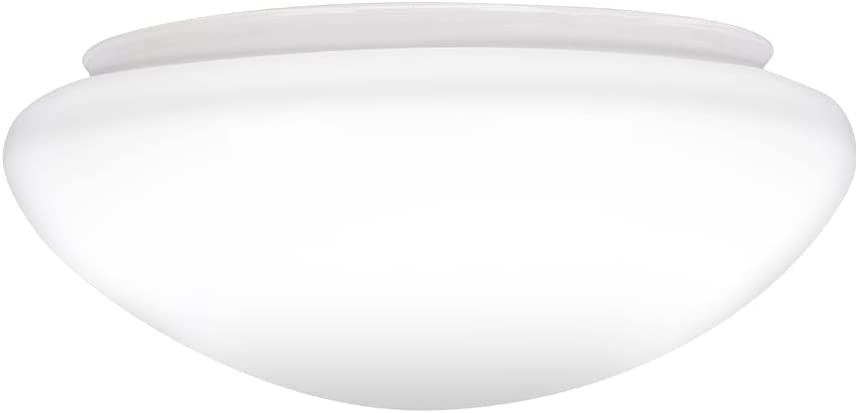 Photo 1 of ALUCSET 9.5 Inch White Replacement Mushroom Glass Lampshade, 7-1/2” Fitter Size, 4” Height, Light Fixture Replacement Glass Shade for Pendant, Ceiling light, Bathroom
