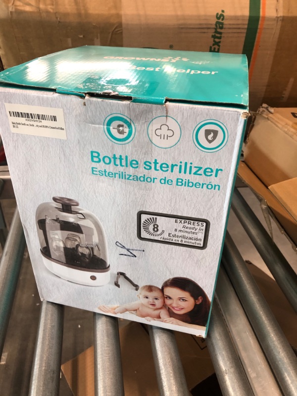 Photo 3 of Baby Bottle Sterili-zer, Bottle Steam Sterili-zer for Baby Bottles Pacifiers Breast Pumps Large Capacity and 99.99% Cleaned in 8 Mins