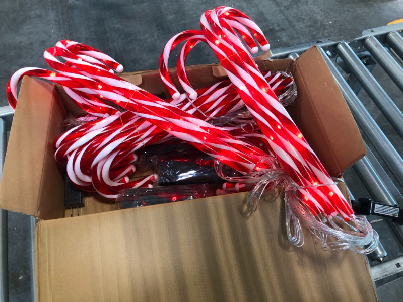 Photo 1 of 16 inch christmas light up  candy canes  25pc