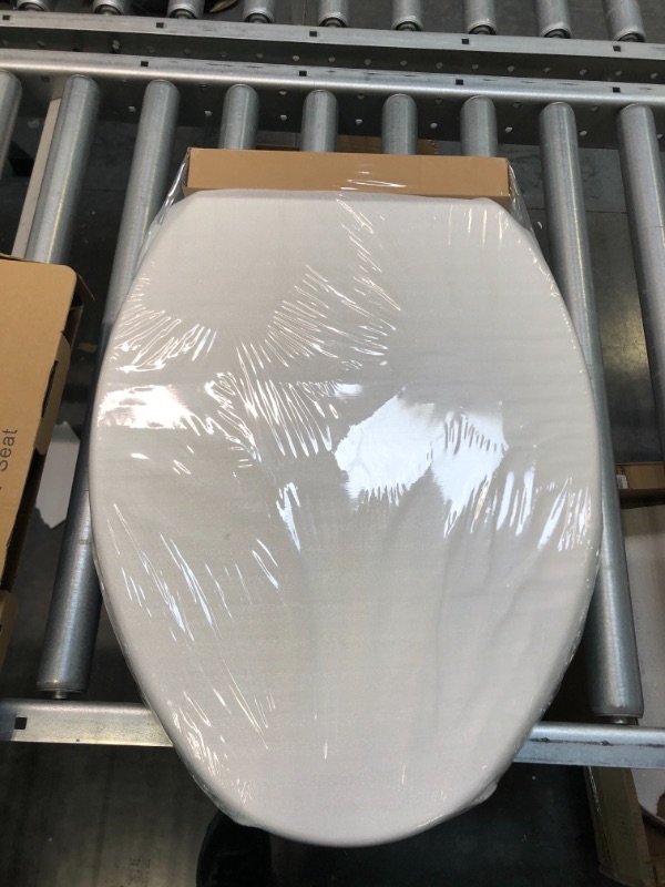 Photo 3 of CYRRET Elongated Toilet Seat Slow Close, Easy to Install and Clean, Durable Plastic, White, Replacement Toilet Seats, Fits Standard Elongated, Obling or Oval Toilets