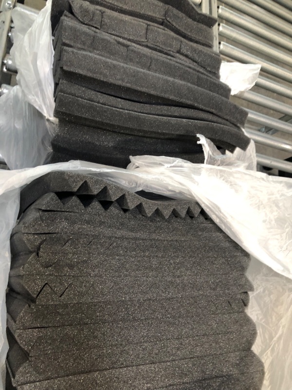 Photo 2 of  Acoustic Foam Wedge, Studio Soundproofing Panels Fire Resistant Sound Proof Padding Acoustic Treatment Foam 
