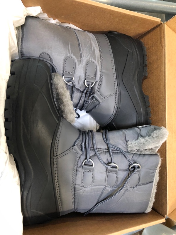 Photo 1 of polar women's black and grey snow boot size 9