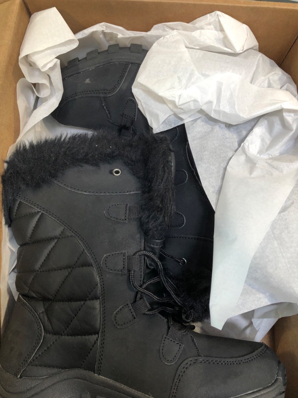 Photo 3 of womens polar snow boot black size 6