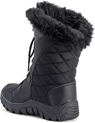 Photo 1 of womens polar snow boot black size 6