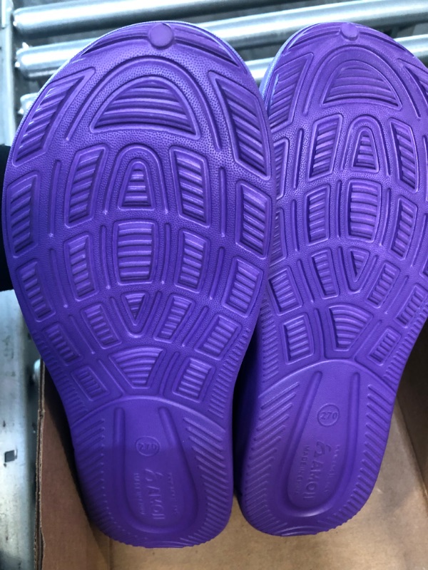 Photo 4 of Amoji Unisex Garden Clogs Shoes Slippers Sandals, plastic, purple, size Women's 11.5