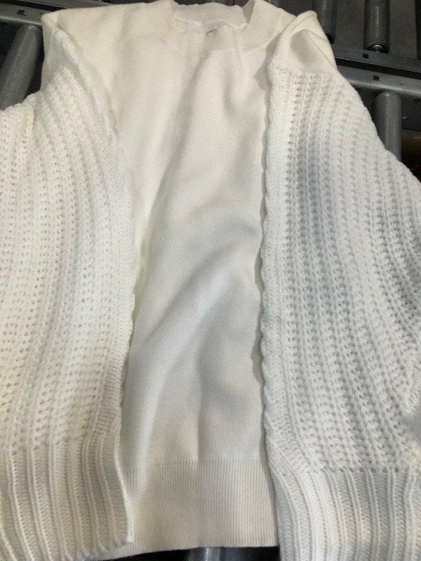 Photo 1 of womesns cream knit sweater