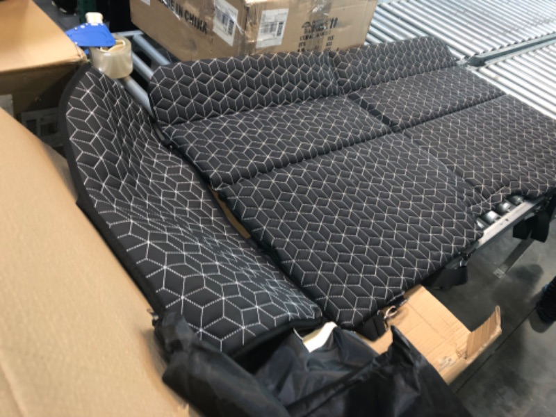 Photo 6 of JILLMO Non Inflatable Car Mattress, Portable Car Bed Mattress, Double-Sided Folding SUV Mattress, Car Camping Mattress Back Seat for Sleeping Black, Reversible ----- open box but new ----