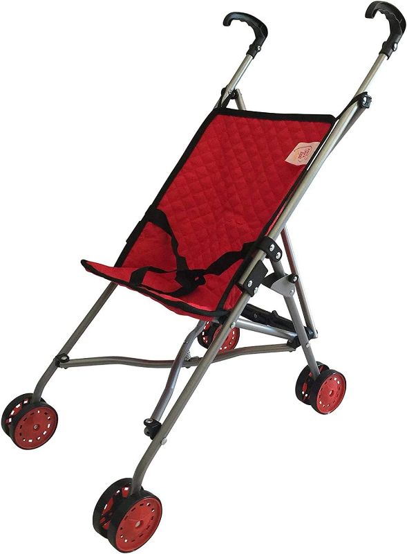 Photo 1 of The New York Doll Collection First Dolls Stroller for Kids, - one piece – Red Color for18” inch Folds for Storage - Great Gift for Toddlers