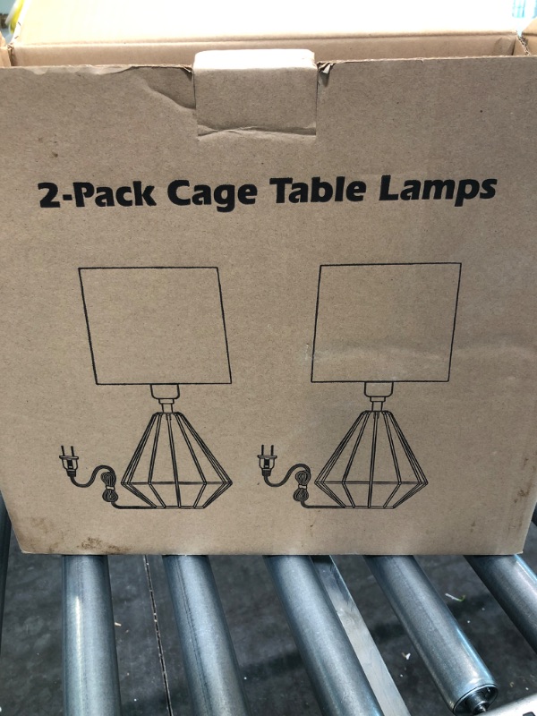 Photo 1 of 
2-pack cage table lamp