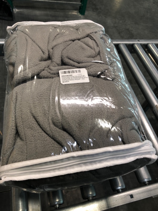 Photo 2 of Electric Blanket Heated Full Size 72"x84" Linen Gray & Electric Heated Blanket Twin Size 62"x84" Grey