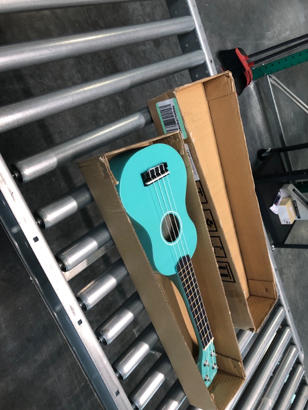 Photo 2 of HUAWIND Soprano Ukulele for Beginners, Adults Ukulele Four String Wooden Ukulele 21 Inch Music Instruments With Gig Bag For Students Adults Starters(Light Blue) Light Blue Ukulele