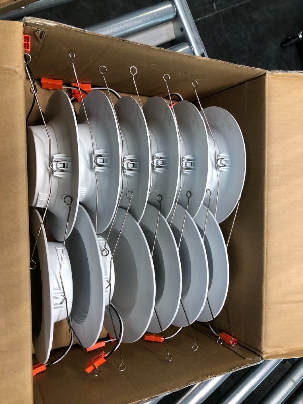 Photo 3 of Amico 5/6 inch 3CCT LED Recessed Lighting 12 Pack, Dimmable, IC & Damp Rated, 12.5W=100W, 950LM Can Lights with Baffle Trim, 3000K/4000K/5000K Selectable, Retrofit Installation - ETL & FCC Certified 3000k/4000k/5000k-3cct 5/6 Inch