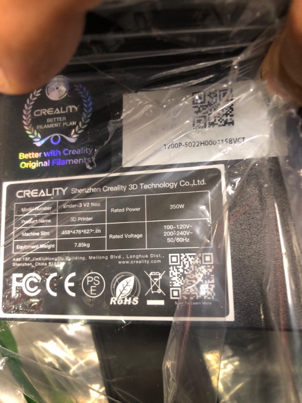 Photo 2 of 3D Printers Ender 3 V2 Neo Creality New Upgrade for Beginners Easy to Use with Auto Leveling PC Spring Steel Platform and Full Metal Extruder, Ultra-Quiet Motherboard Creality Service Support Ender-3 V2 Neo