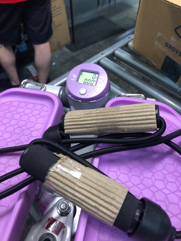 Photo 1 of Steppers for Exercise, Mini Stepper Machine with Resistance Bands & Calories Count, Stair Steppers for Exercise 330 lbs Weight Capacity, Portable Stair Stepper Exercise Equipment for Home Workout