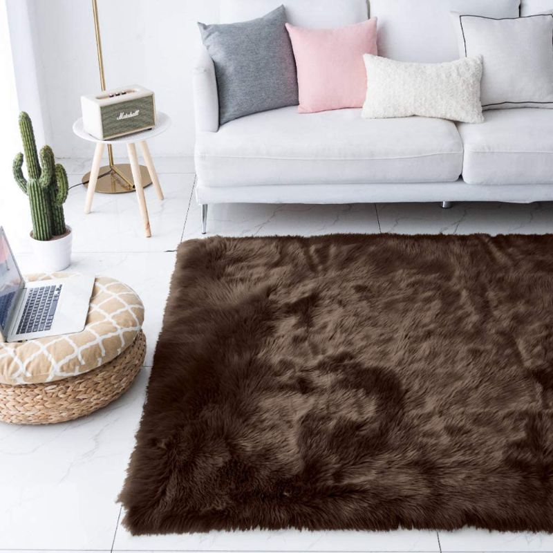 Photo 1 of Carvapet Luxury Soft Faux Sheepskin Fur Rugs for living room size xl 