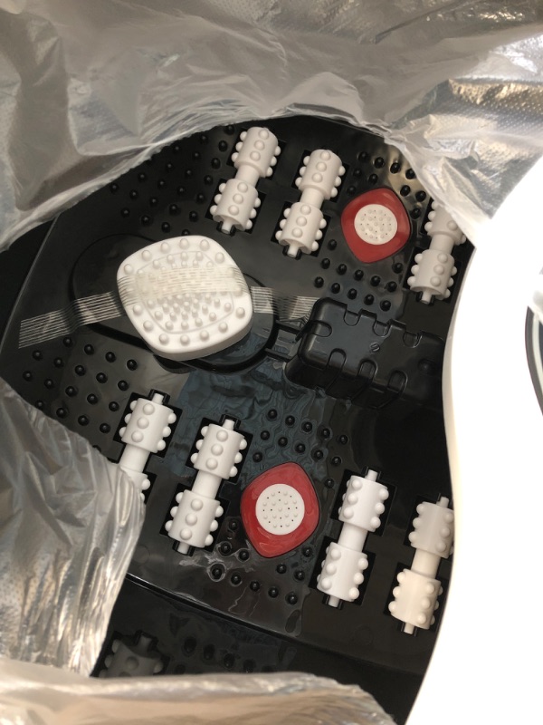Photo 1 of SACLLCAS Foot Spa, Foot Bath Massager with Heat, Bubbles, Pumice Stone, Digital Temperature Control, Red Light, with Ergonomic Massage Rollers , Relax Tired Feet and Relieve Feet Muscle Pain