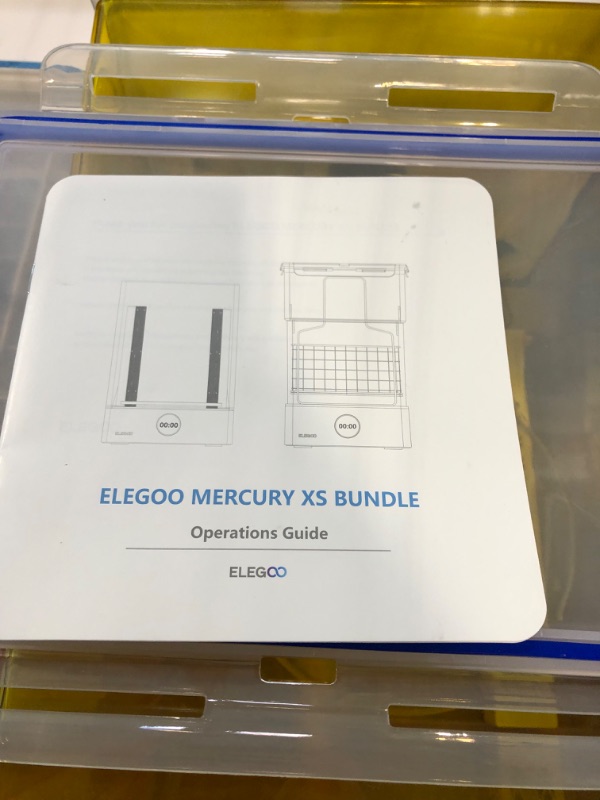 Photo 3 of ELEGOO Mercury XS Bundle with Separate Washing and Curing Station for Large Resin 3D Printed Models, Compatible with Saturn and Mars LCD 3D Printers, with a Handheld UV Lamp