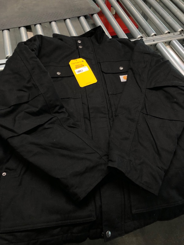 Photo 3 of Carhartt Men's Full Swing Relaxed Fit Quick Duck Insulated Traditional Coat X-Large Black