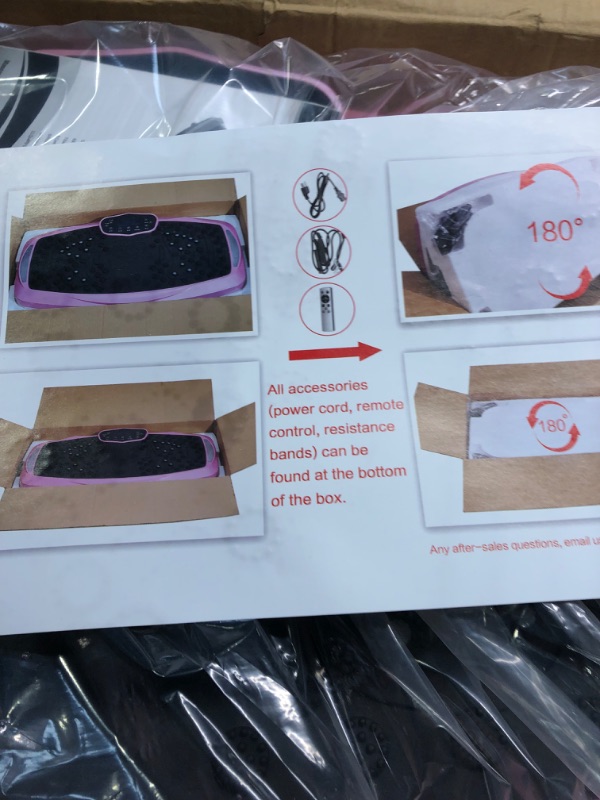 Photo 1 of nimto Vibration Plate Exercise Machine Whole Body Workout Vibration Fitness Platform for Home Fitness & Weight Loss + BT + Remote, 99 Levels Pink
