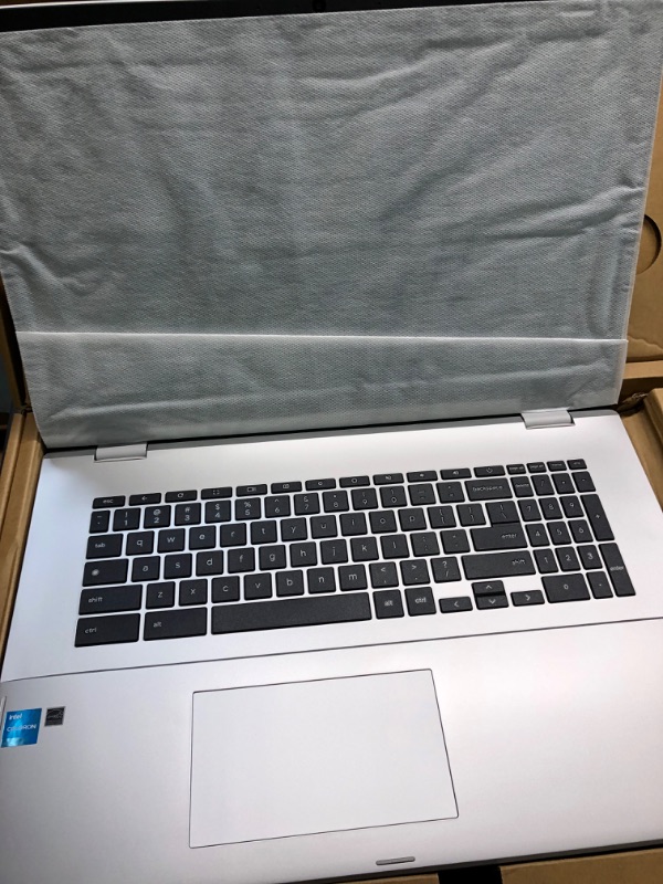 Photo 11 of ASUS - 17.3'' Chromebook - Intel Celeron N4500 - 4GB Memory - 64GB eMMC - Transparent Silver (CBX170C)