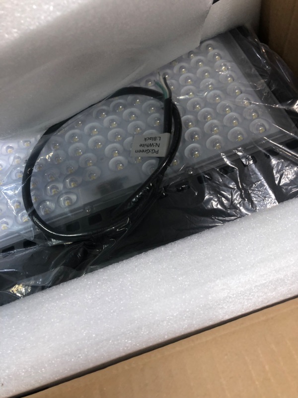 Photo 1 of Juyace 36000LM LED Stadium Lights Outdoor 1500 Watt Equivalent Wider Lighting Angle Led Flood Light 100-277V 240W 5000K Daylight Commercial Arena Light for Sports Fields and Court (3 Pieces).
